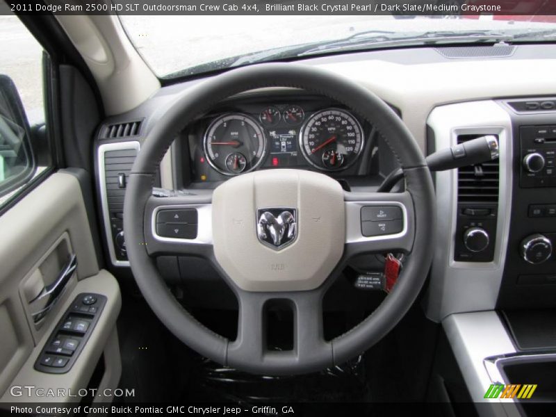  2011 Ram 2500 HD SLT Outdoorsman Crew Cab 4x4 Steering Wheel