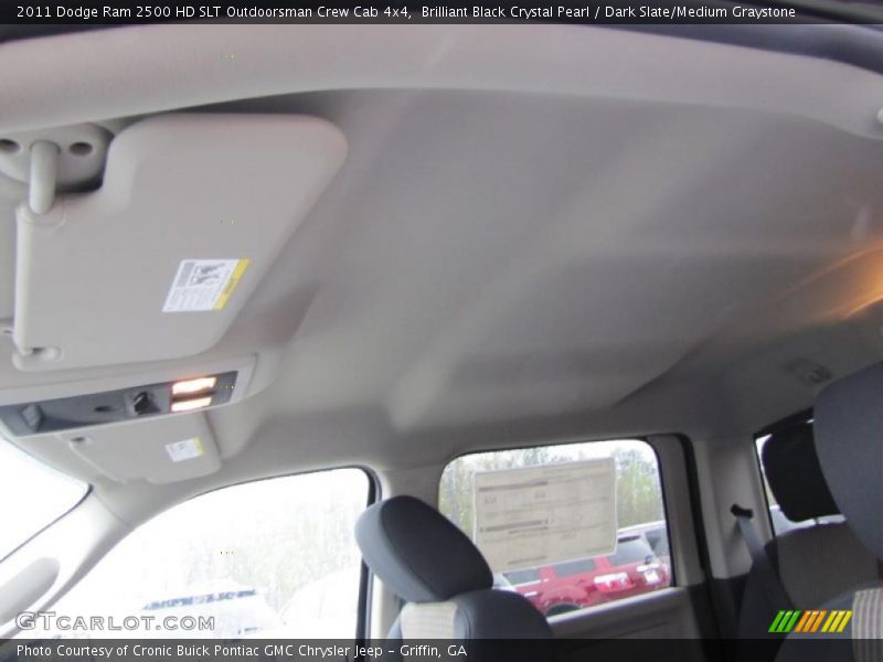 Brilliant Black Crystal Pearl / Dark Slate/Medium Graystone 2011 Dodge Ram 2500 HD SLT Outdoorsman Crew Cab 4x4