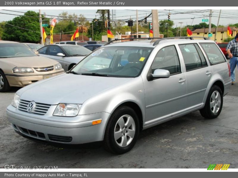 Reflex Silver Metallic / Grey 2003 Volkswagen Jetta GLS 1.8T Wagon