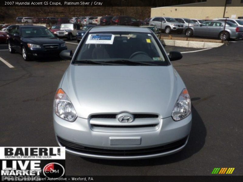Platinum Silver / Gray 2007 Hyundai Accent GS Coupe