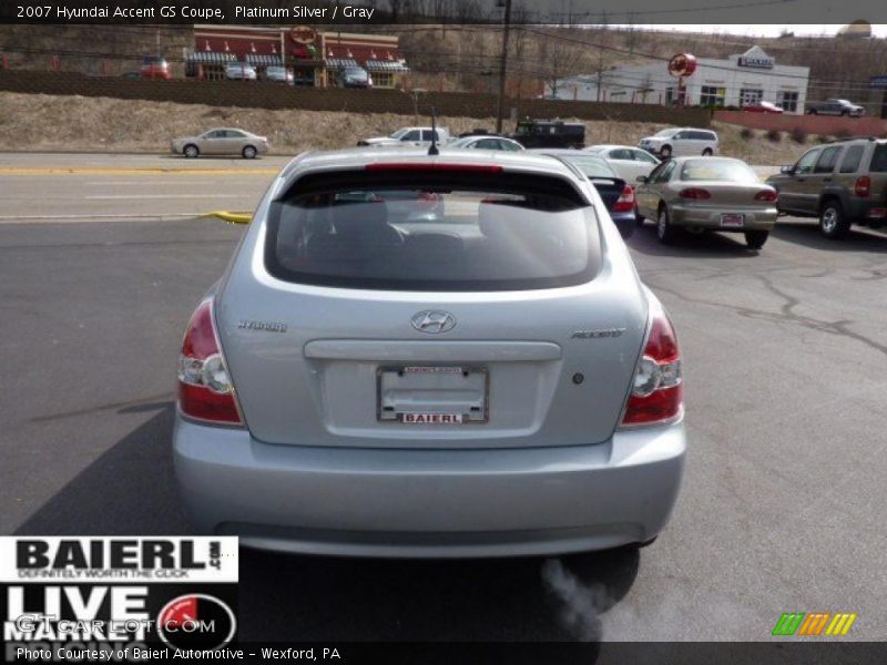 Platinum Silver / Gray 2007 Hyundai Accent GS Coupe