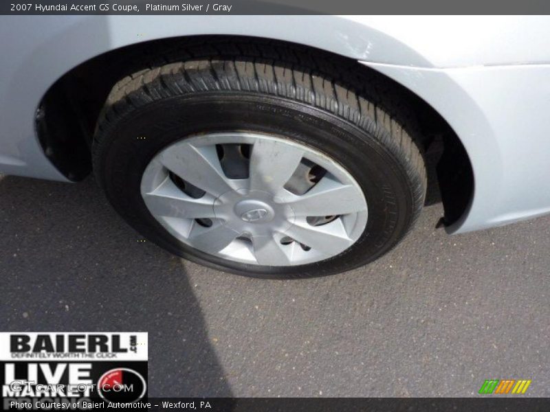Platinum Silver / Gray 2007 Hyundai Accent GS Coupe