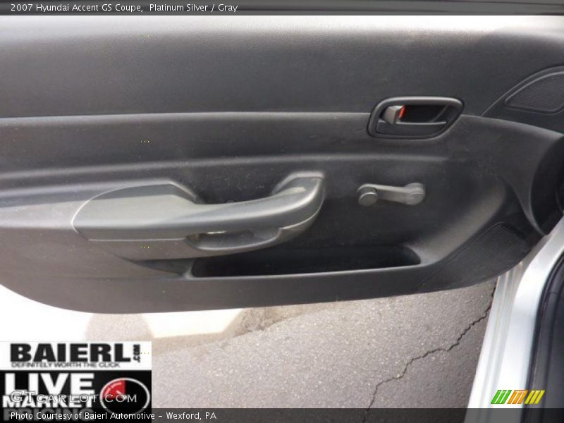 Platinum Silver / Gray 2007 Hyundai Accent GS Coupe