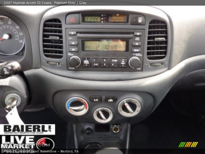 Platinum Silver / Gray 2007 Hyundai Accent GS Coupe