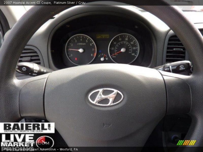 Platinum Silver / Gray 2007 Hyundai Accent GS Coupe