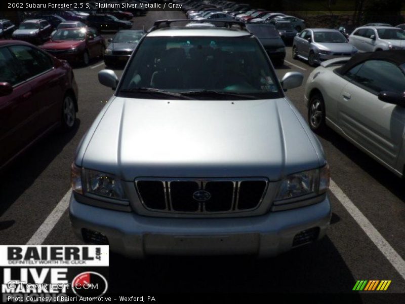 Platinum Silver Metallic / Gray 2002 Subaru Forester 2.5 S
