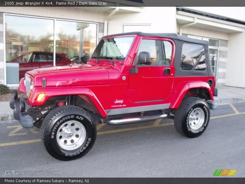 Flame Red / Dark Slate Gray 2005 Jeep Wrangler X 4x4