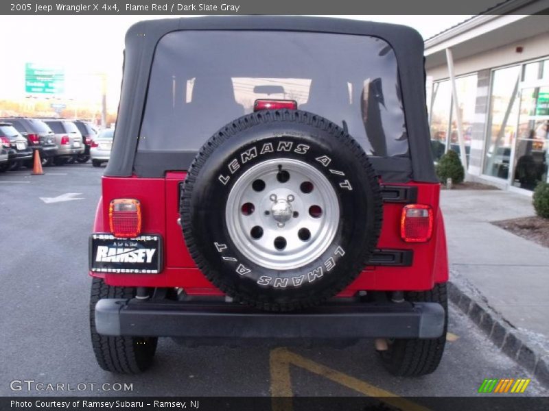 Flame Red / Dark Slate Gray 2005 Jeep Wrangler X 4x4