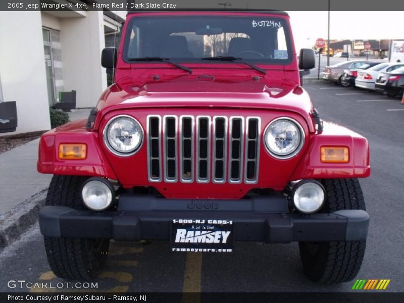 Flame Red / Dark Slate Gray 2005 Jeep Wrangler X 4x4