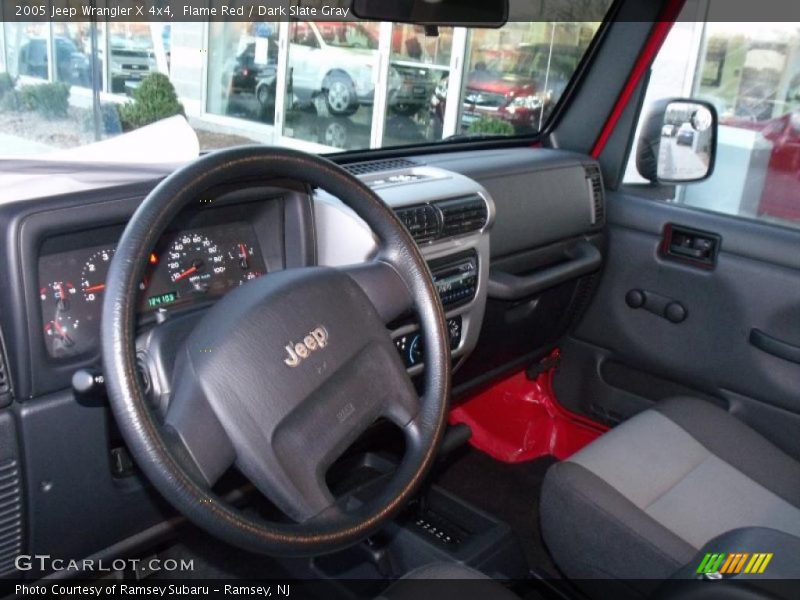 Flame Red / Dark Slate Gray 2005 Jeep Wrangler X 4x4