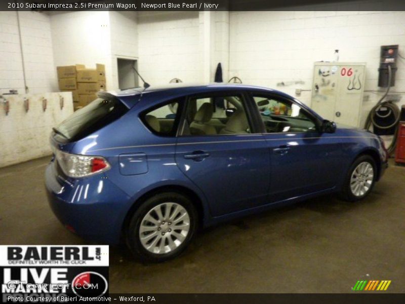 Newport Blue Pearl / Ivory 2010 Subaru Impreza 2.5i Premium Wagon