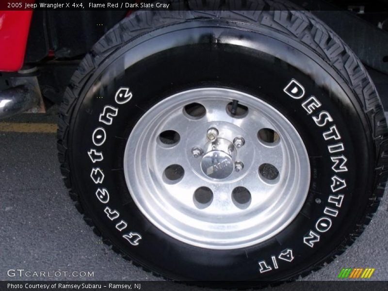 Flame Red / Dark Slate Gray 2005 Jeep Wrangler X 4x4