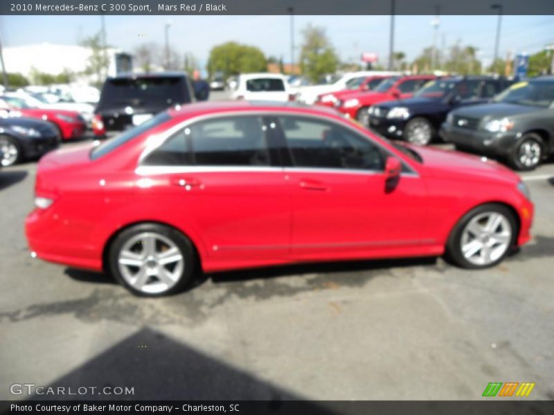 Mars Red / Black 2010 Mercedes-Benz C 300 Sport