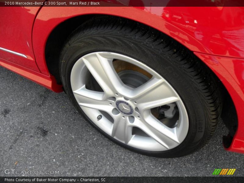 Mars Red / Black 2010 Mercedes-Benz C 300 Sport