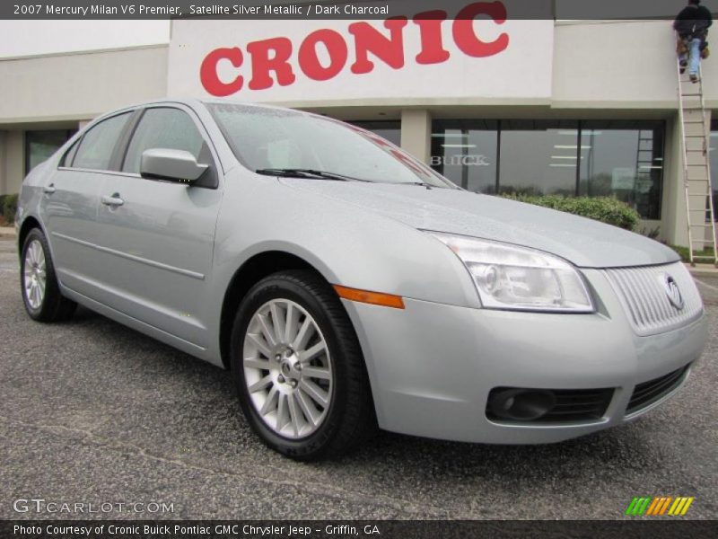 Satellite Silver Metallic / Dark Charcoal 2007 Mercury Milan V6 Premier