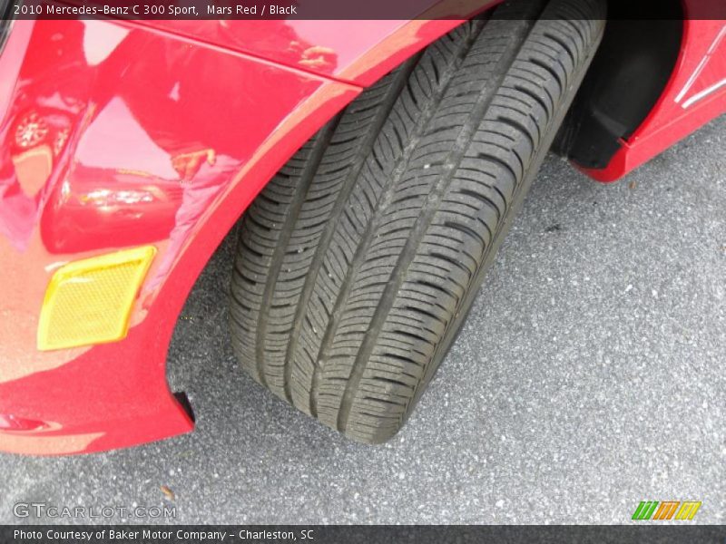 Mars Red / Black 2010 Mercedes-Benz C 300 Sport