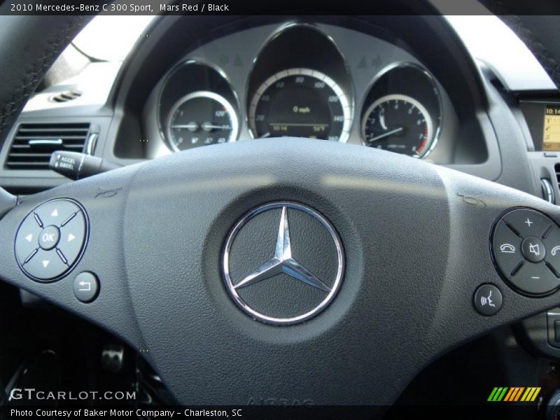 Mars Red / Black 2010 Mercedes-Benz C 300 Sport