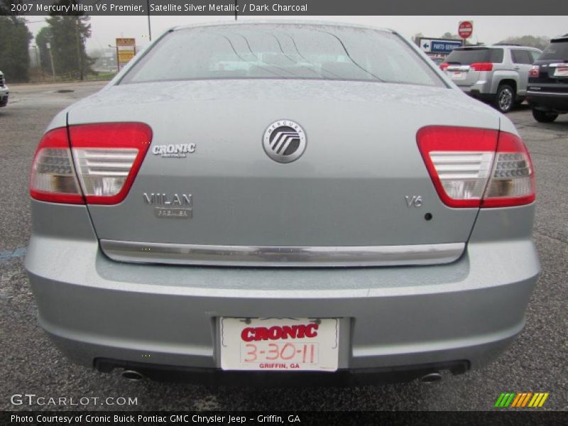 Satellite Silver Metallic / Dark Charcoal 2007 Mercury Milan V6 Premier