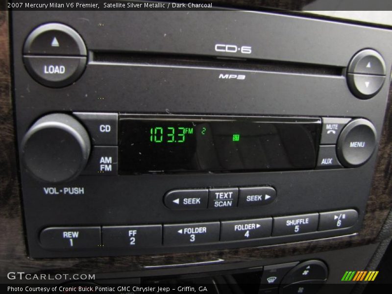 Satellite Silver Metallic / Dark Charcoal 2007 Mercury Milan V6 Premier