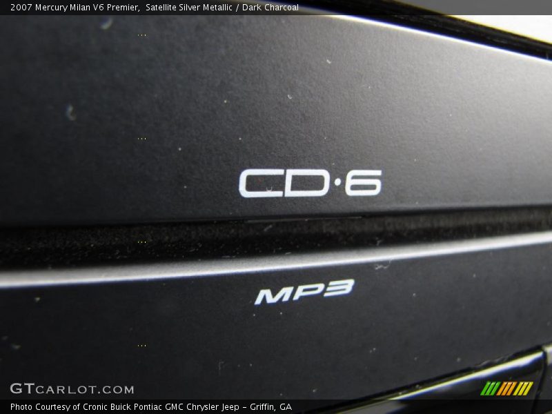 Satellite Silver Metallic / Dark Charcoal 2007 Mercury Milan V6 Premier