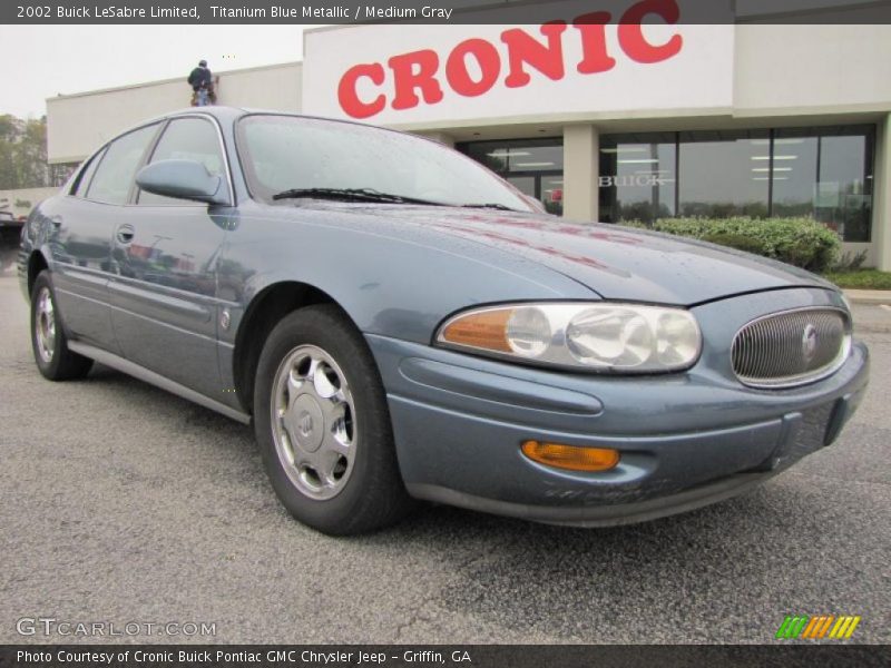 Titanium Blue Metallic / Medium Gray 2002 Buick LeSabre Limited