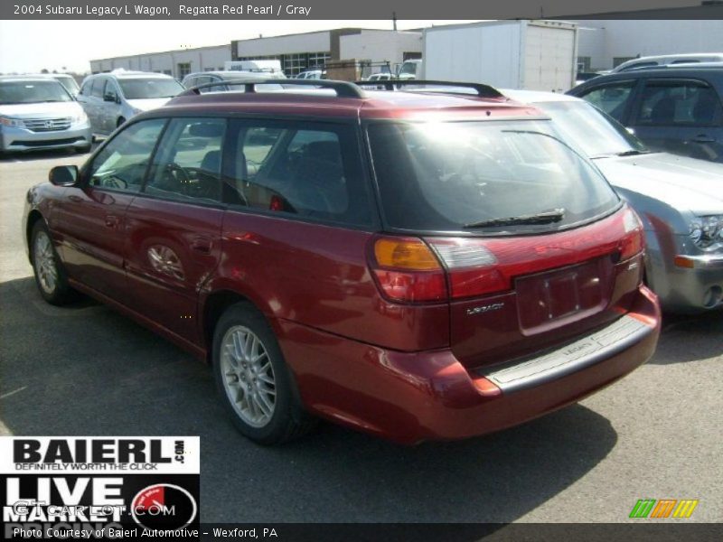 Regatta Red Pearl / Gray 2004 Subaru Legacy L Wagon