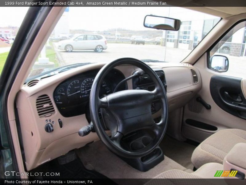 Amazon Green Metallic / Medium Prairie Tan 1999 Ford Ranger Sport Extended Cab 4x4