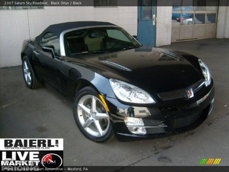 Black Onyx / Black 2007 Saturn Sky Roadster