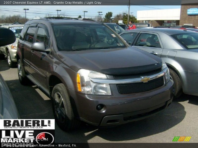 Granite Gray Metallic / Light Gray 2007 Chevrolet Equinox LT AWD