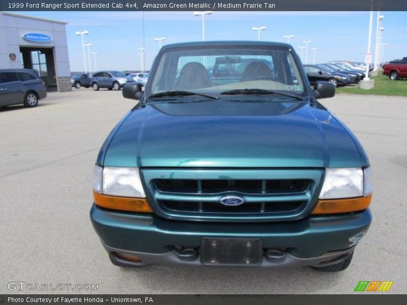 Amazon Green Metallic / Medium Prairie Tan 1999 Ford Ranger Sport Extended Cab 4x4