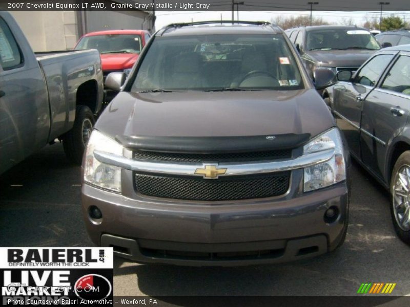 Granite Gray Metallic / Light Gray 2007 Chevrolet Equinox LT AWD