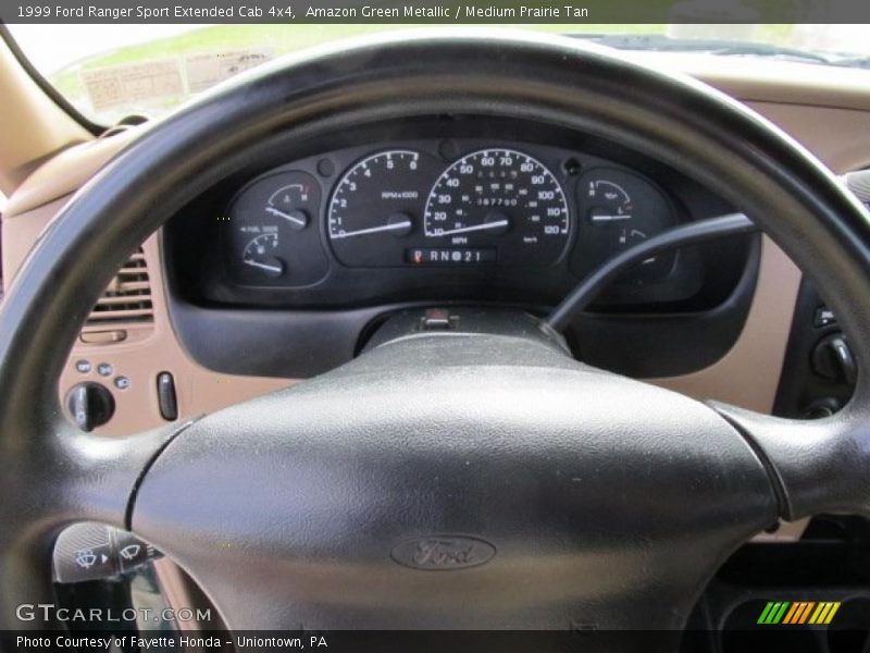 Amazon Green Metallic / Medium Prairie Tan 1999 Ford Ranger Sport Extended Cab 4x4