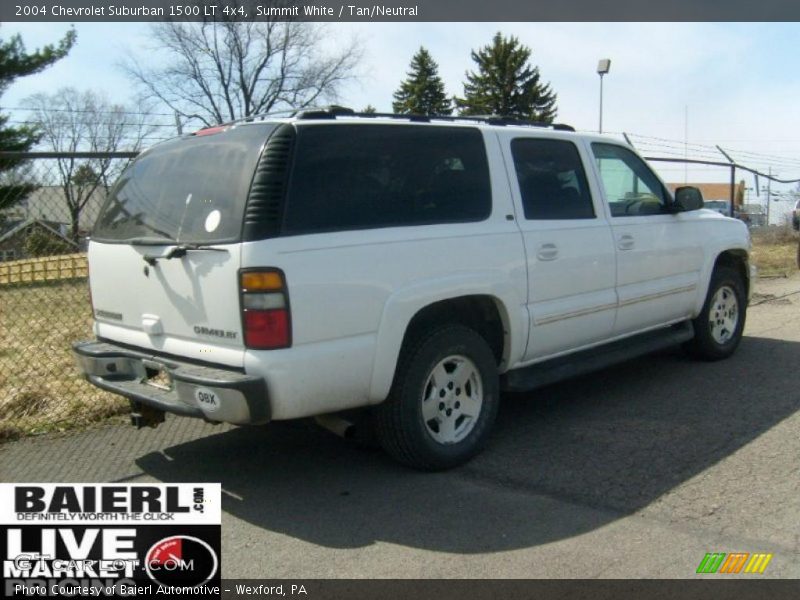Summit White / Tan/Neutral 2004 Chevrolet Suburban 1500 LT 4x4