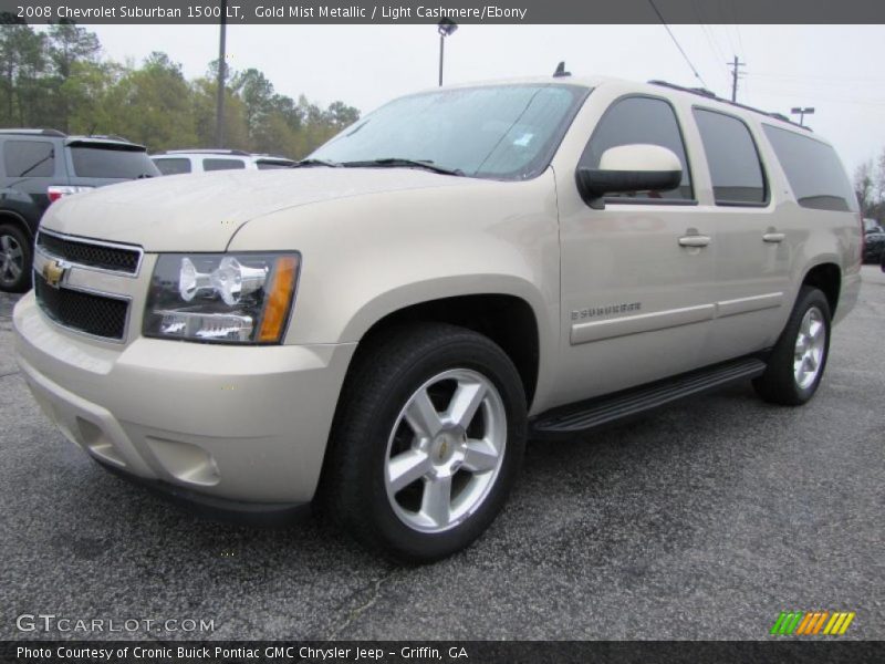 Gold Mist Metallic / Light Cashmere/Ebony 2008 Chevrolet Suburban 1500 LT