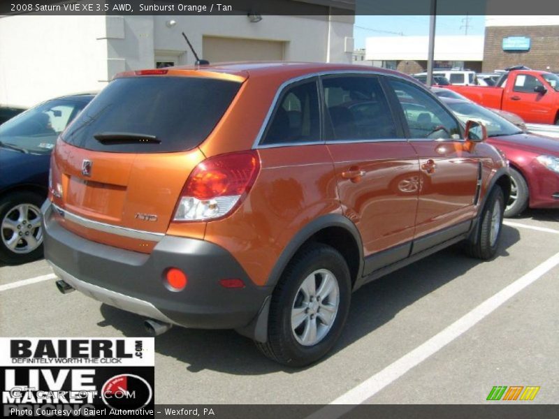 Sunburst Orange / Tan 2008 Saturn VUE XE 3.5 AWD