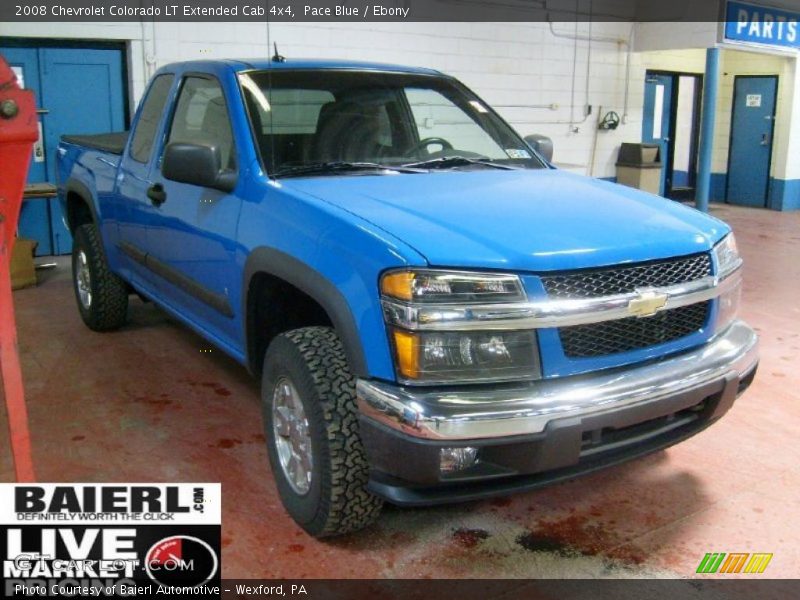 Pace Blue / Ebony 2008 Chevrolet Colorado LT Extended Cab 4x4