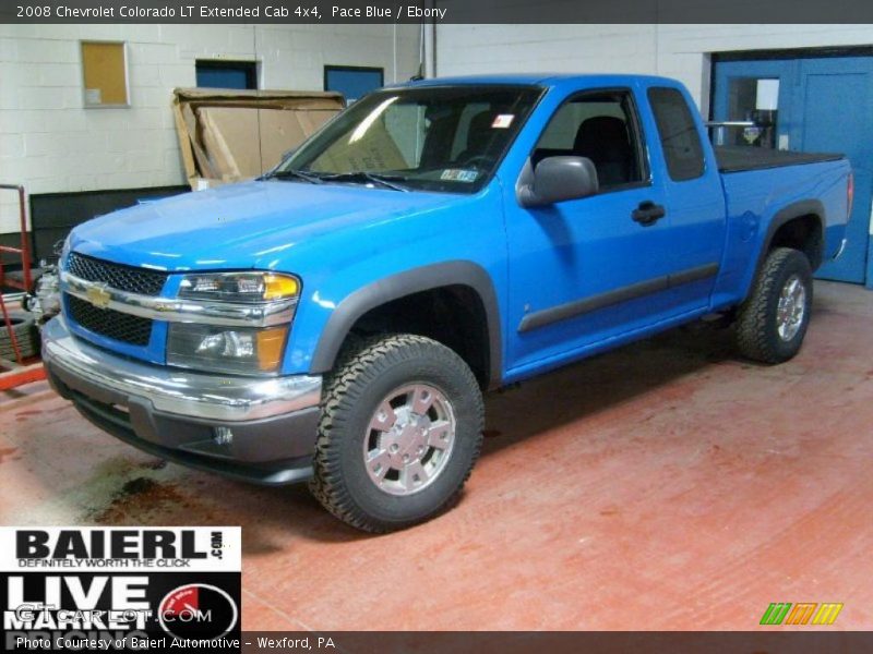 Pace Blue / Ebony 2008 Chevrolet Colorado LT Extended Cab 4x4