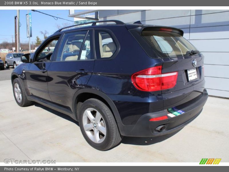 Monaco Blue Metallic / Sand Beige 2008 BMW X5 3.0si