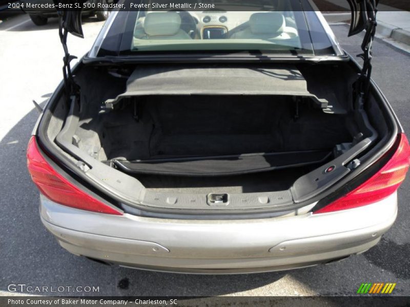 Pewter Silver Metallic / Stone 2004 Mercedes-Benz SL 500 Roadster