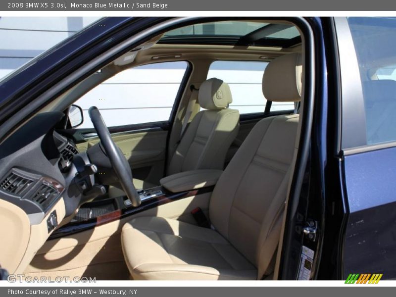 Monaco Blue Metallic / Sand Beige 2008 BMW X5 3.0si