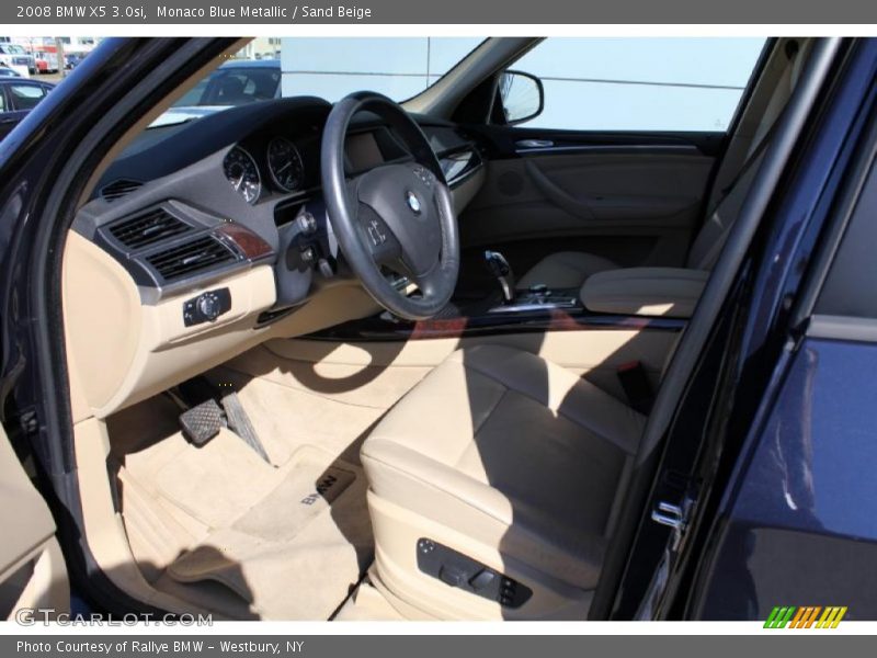 Monaco Blue Metallic / Sand Beige 2008 BMW X5 3.0si