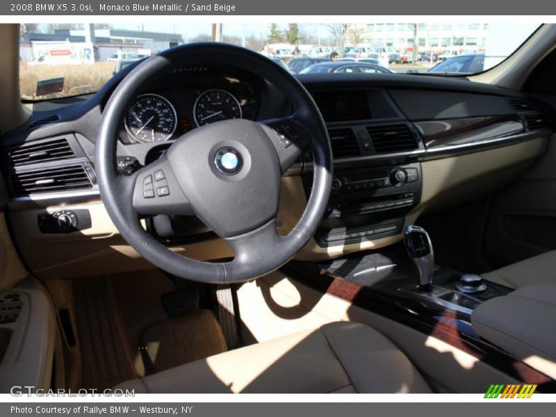 Monaco Blue Metallic / Sand Beige 2008 BMW X5 3.0si