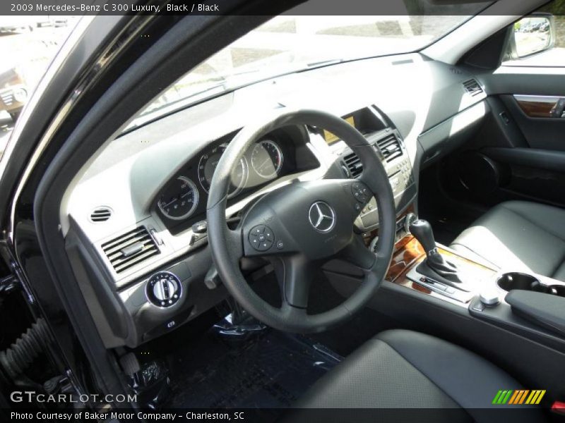 Black / Black 2009 Mercedes-Benz C 300 Luxury