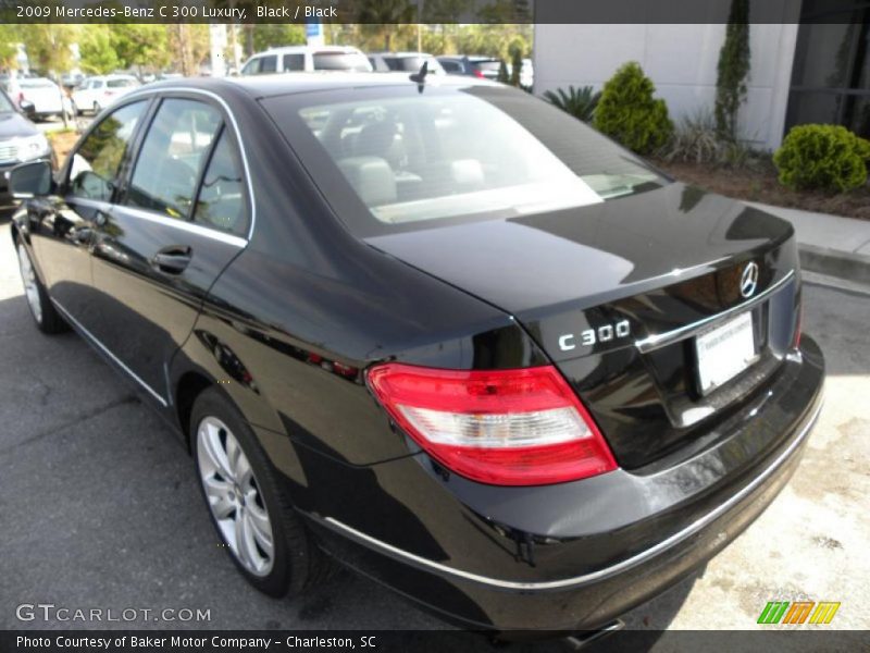 Black / Black 2009 Mercedes-Benz C 300 Luxury