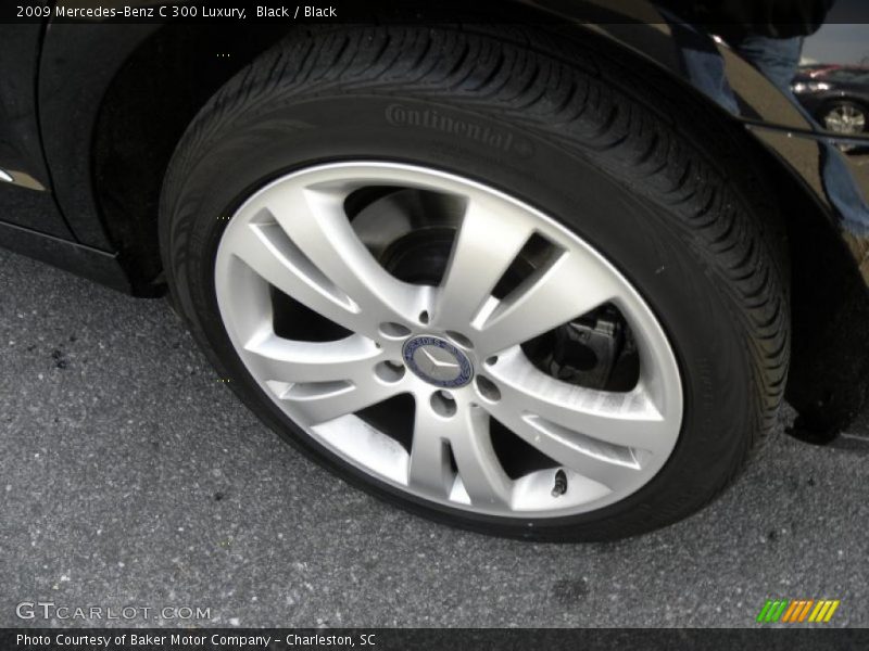 Black / Black 2009 Mercedes-Benz C 300 Luxury