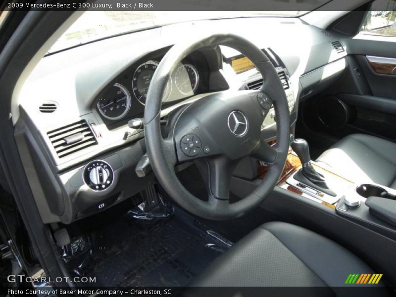 Black / Black 2009 Mercedes-Benz C 300 Luxury