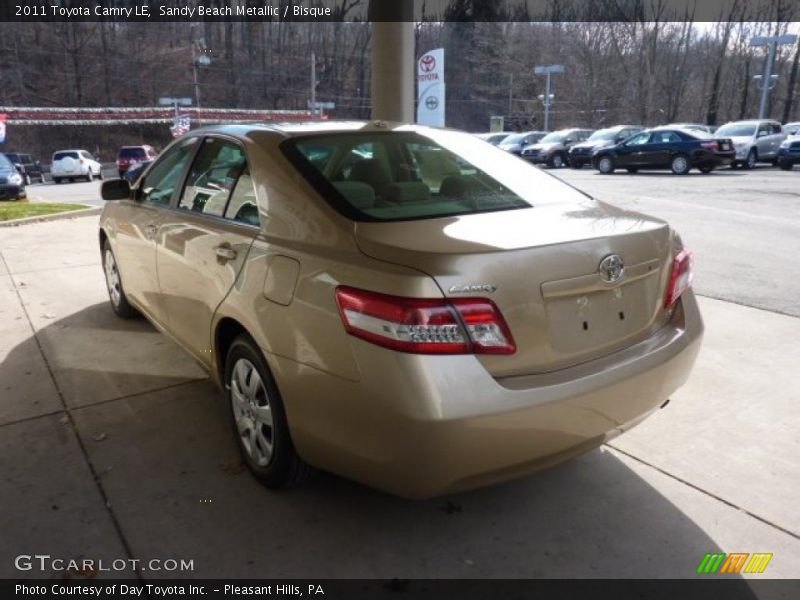 Sandy Beach Metallic / Bisque 2011 Toyota Camry LE