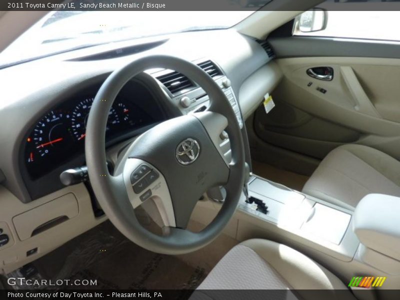 Sandy Beach Metallic / Bisque 2011 Toyota Camry LE
