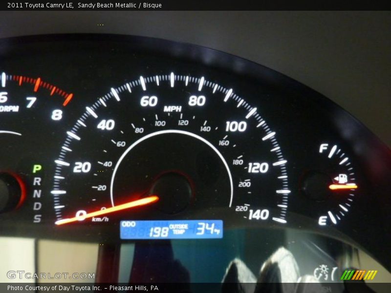 Sandy Beach Metallic / Bisque 2011 Toyota Camry LE