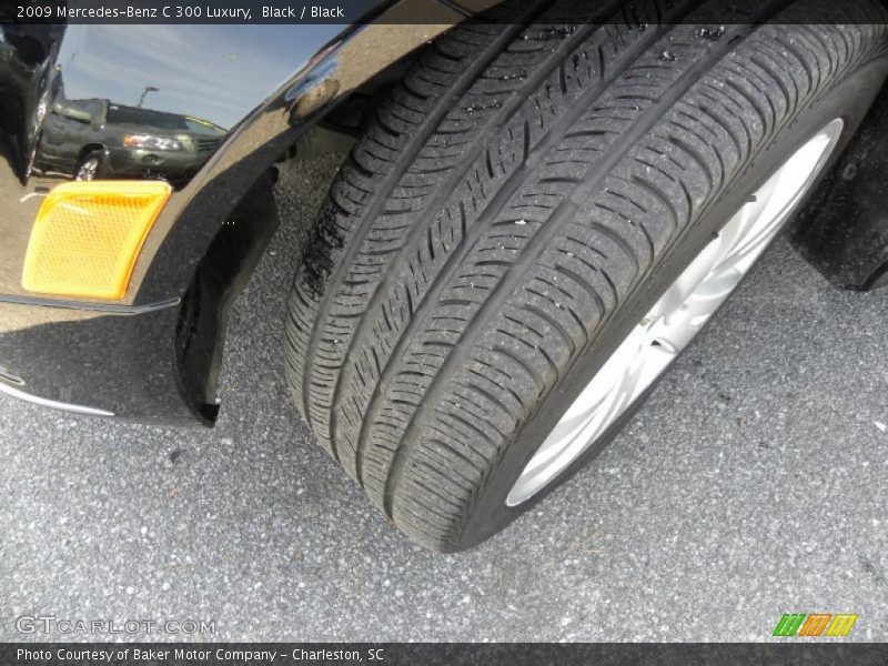 Black / Black 2009 Mercedes-Benz C 300 Luxury